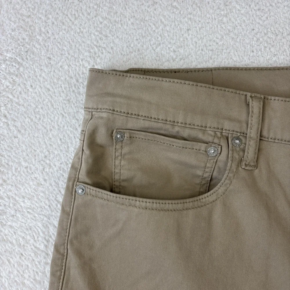 NEW LUCKY BRAND 223 Straight Leg 5-Pocket Pants Mens 40/32 Khaki Tan Stretch NWT